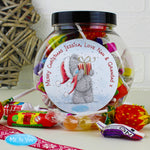 Personalised Me To You Christmas Sweet Jar
