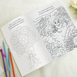 Personalised Pink A4 Wedding Activity & Colouring Book