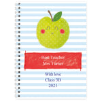 Personalised Apple for the Teacher A5 Notebook