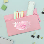 Personalised Ballerina Pink Pencil Case