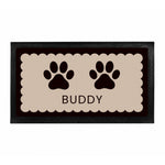 Personalised Paw Prints Pet Bowl Mat