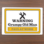 Personalised Man At Work Sign