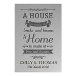Personalised 'A House Is Made Of...' Metal Sign