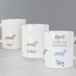 Personalised Dachshund Dog Breed Mug