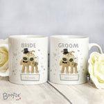 Personalised Boofle Wedding Couple Mug Set