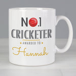 Personalised No.1 Cricketer Mug
