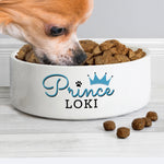 Personalised Princess 15cm Medium Ceramic White Pet Bowl