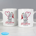 Personalised Me To You 'With Love At Christmas' Couples Mug Set