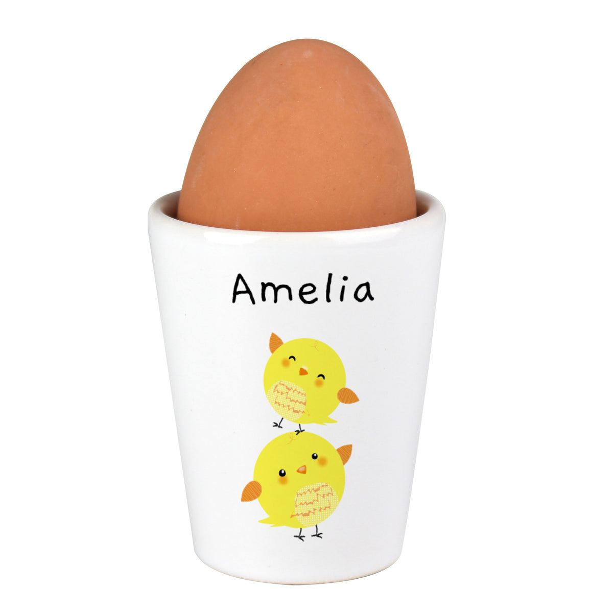 Personalised Easter Chicks Egg Cup