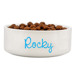 Personalised Blue Name 15cm Medium Pet Bowl