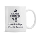 Personalised Paw Print Dog Breed Mug