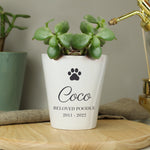 Personalised Paw Print Plant Pot