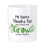 Personalised Thanks For Helping Me Grow Ceramic Storage Pot