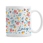 Personalised Bright Floral mug