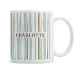 Personalised Striped Mug