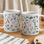 Personalised Christmas Pattern Mug