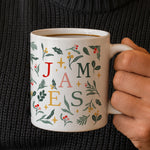 Personalised Christmas Pattern Mug
