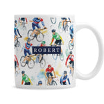 Personalised Cyclist Icons Mug