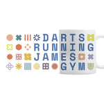 Personalised Hobbies Blue Mug