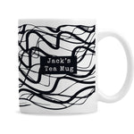Personalised Black Pattern Mug