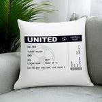 Personalised Football Ticket Cushion