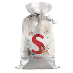 Personalised Initial Reindeer Christmas Sack