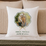 Personalised Scallop Bow Photo Upload Cushion