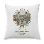 Personalised Scallop Bow Photo Upload Cushion