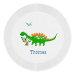 Personalised Dinosaur Plastic Plate