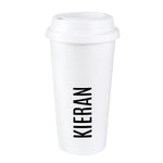 Personalised Name Insulated Reusable Eco Travel Cup