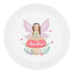 Personalised Toadstool Fairy Plastic Plate