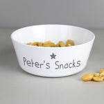 Personalised Name Only Plastic Bowl