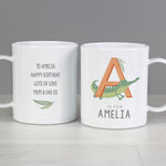 Personalised Animal Alphabet Plastic Mug