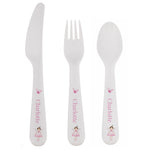 Personalised Fairy Princess Plastic Cutlery Set