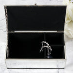 Personalised Floral Watercolour Mirrored Jewellery Box