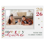 Personalised Merry Christmas 5x7 Box Photo Frame