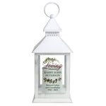 Personalised In Loving Memory White Lantern