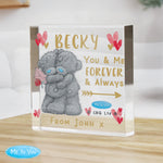 Personalised Me To You Hold You Forever Crystal Token
