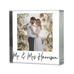 Personalised Photo Upload Small Glass Ornament