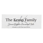 Personalised Family Wooden Mantel Decoration