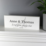 Personalised Family Wooden Mantel Decoration