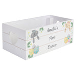Personalised Easter Egg Hunt Small Wooden Crate
