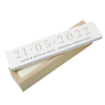 Personalised Special Date Wooden Certificate Holder