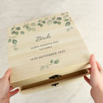 Personalised Botanical Wooden Keepsake box