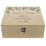 Personalised Botanical Wooden Keepsake box