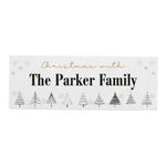 Personalised Christmas Tree Wooden Mantel Decoration
