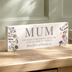 Personalised Wild Flowers Mum Ornament
