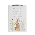 Personalised Spring Bunny Tealight Holder