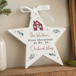 Personalised Home For Christmas Star Ornament