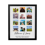 Personalised Black Multi Photo Frame